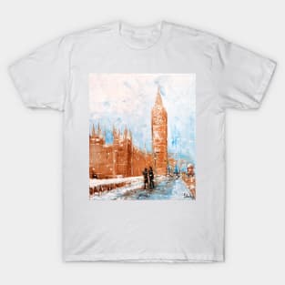 Snowfall in London T-Shirt